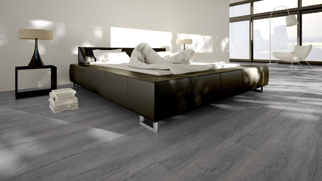 Skaben Bio Design massiv Life 55 Antique Oak Medium Grey 1-Stab Landhausdiele zum kleben Raum7