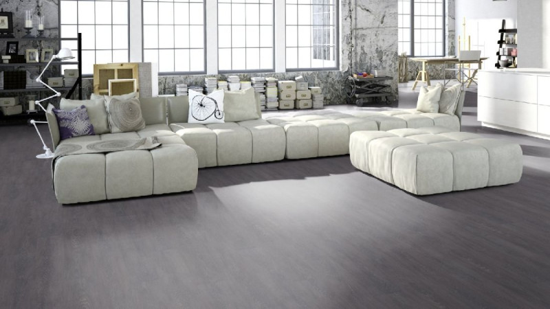 Skaben Bio Design massiv Life 55 Legacy Oak Dark Grey 1-Stab Landhausdiele zum kleben main product photo