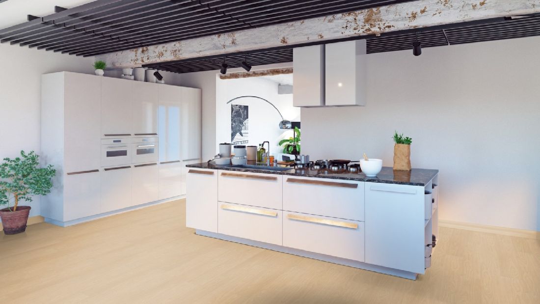 Skaben Bio Design massiv Life 55 Maple Light 1-Stab Landhausdiele zum kleben Raum10