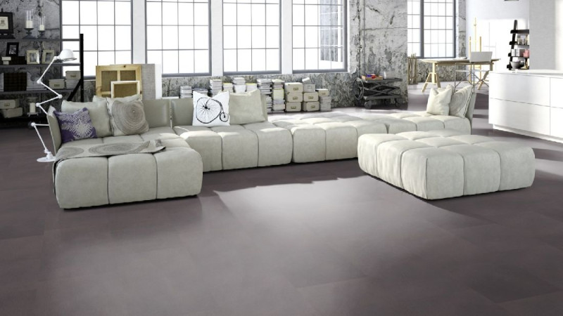 Skaben Bio Design massiv Life 55 Slate Dark Brown Tile look for gluing main product photo