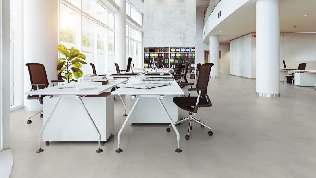 Skaben Bio Design massiv Life 55 Slate White Fliesenoptik zum kleben Raum11