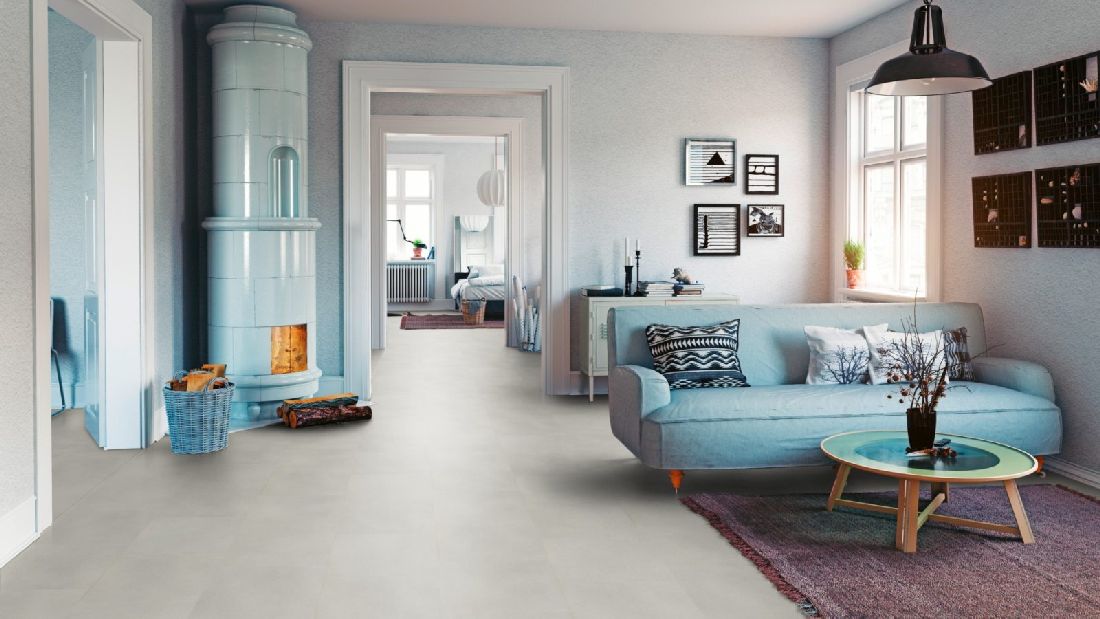 Skaben Bio Design massiv Life 55 Slate White Fliesenoptik zum kleben Raum8