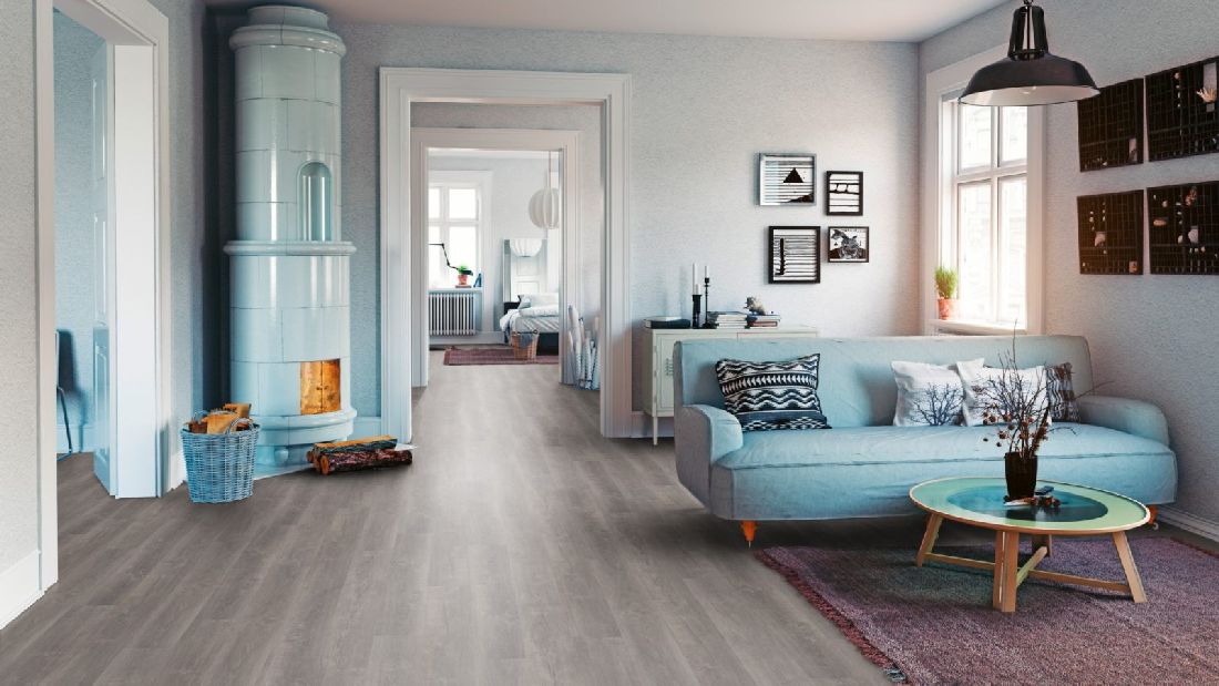 Skaben Bio Design massiv Life 55 Vintage Oak Greige 1-Stab Landhausdiele zum kleben Raum8