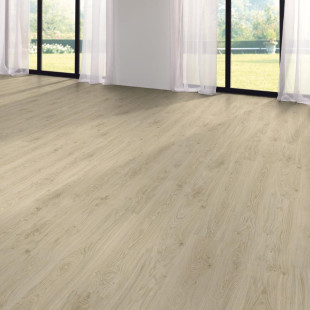 Skaben Green Click Driftwood Beige 1-plank organic flooring with integrated cork carpet pad