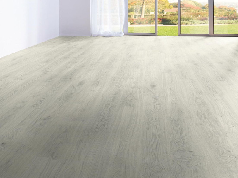 Skaben Sol organique Green Click Driftwood White 1 frise avec la sous-couche acoustique en liège main product photo