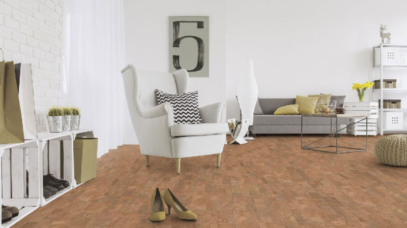 Skaben Organic flooring Pro Climate Click 70 CORK Harmony Nature Sustainable Waterproof Plank 4V main product photo