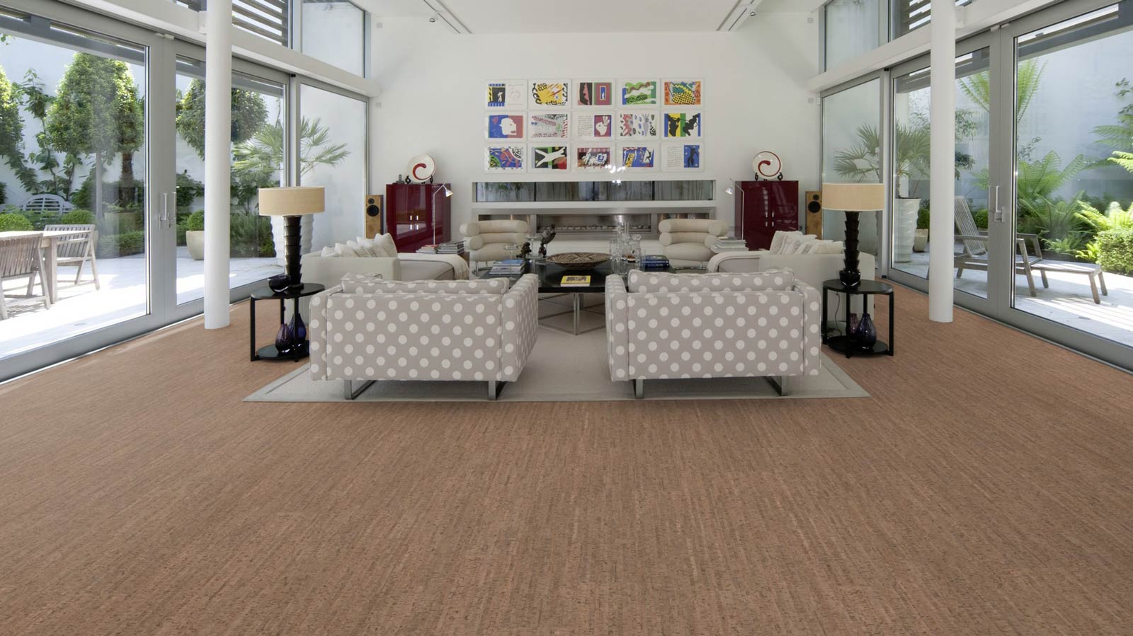 Skaben Bioboden Pro Climate Click 70 CORK Spuren Schwarztee nachhaltige wasserfeste Landhausdiele 4V zum Klicken Raum7