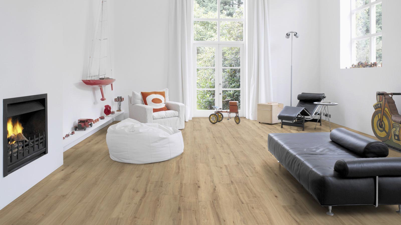 Skaben Bioboden Pro Climate Click 73 WOOD natürliche Asteiche nachhaltige wasserfeste Landhausdiele 4V zum Klicken Raum4