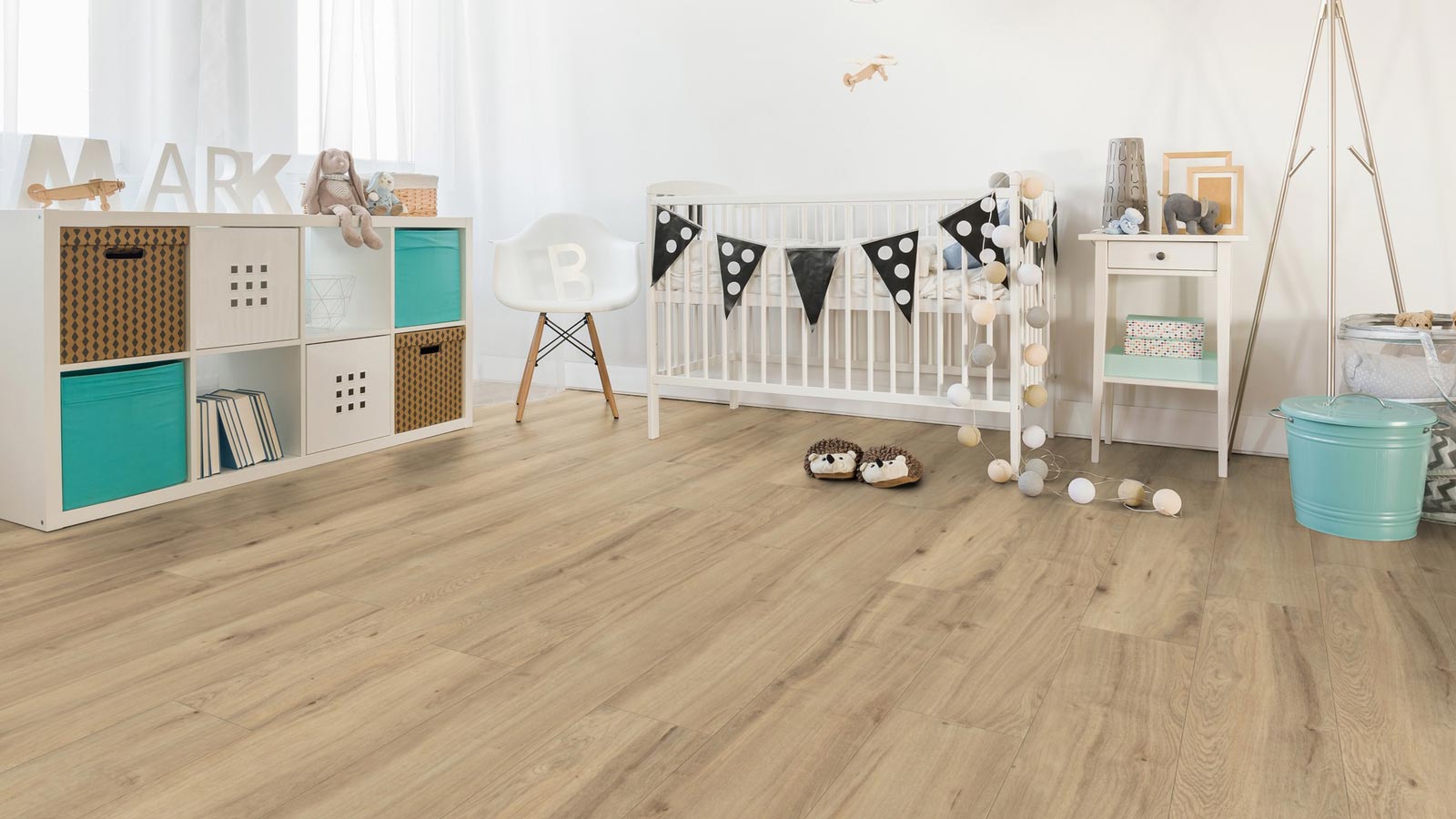 Skaben Bioboden Pro Climate Click 73 WOOD natürliche Asteiche nachhaltige wasserfeste Landhausdiele 4V zum Klicken Raum8