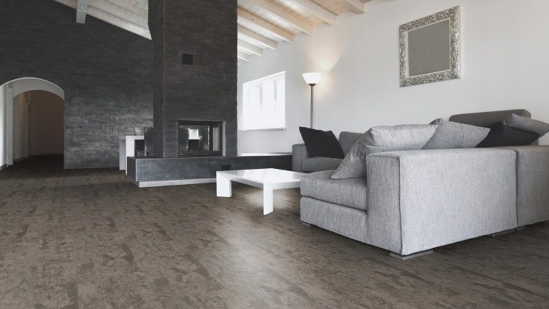 Skaben Organic flooring Pro Climate Click 70 STONE Concrete Metropol Sustainable Waterproof Tile main product photo