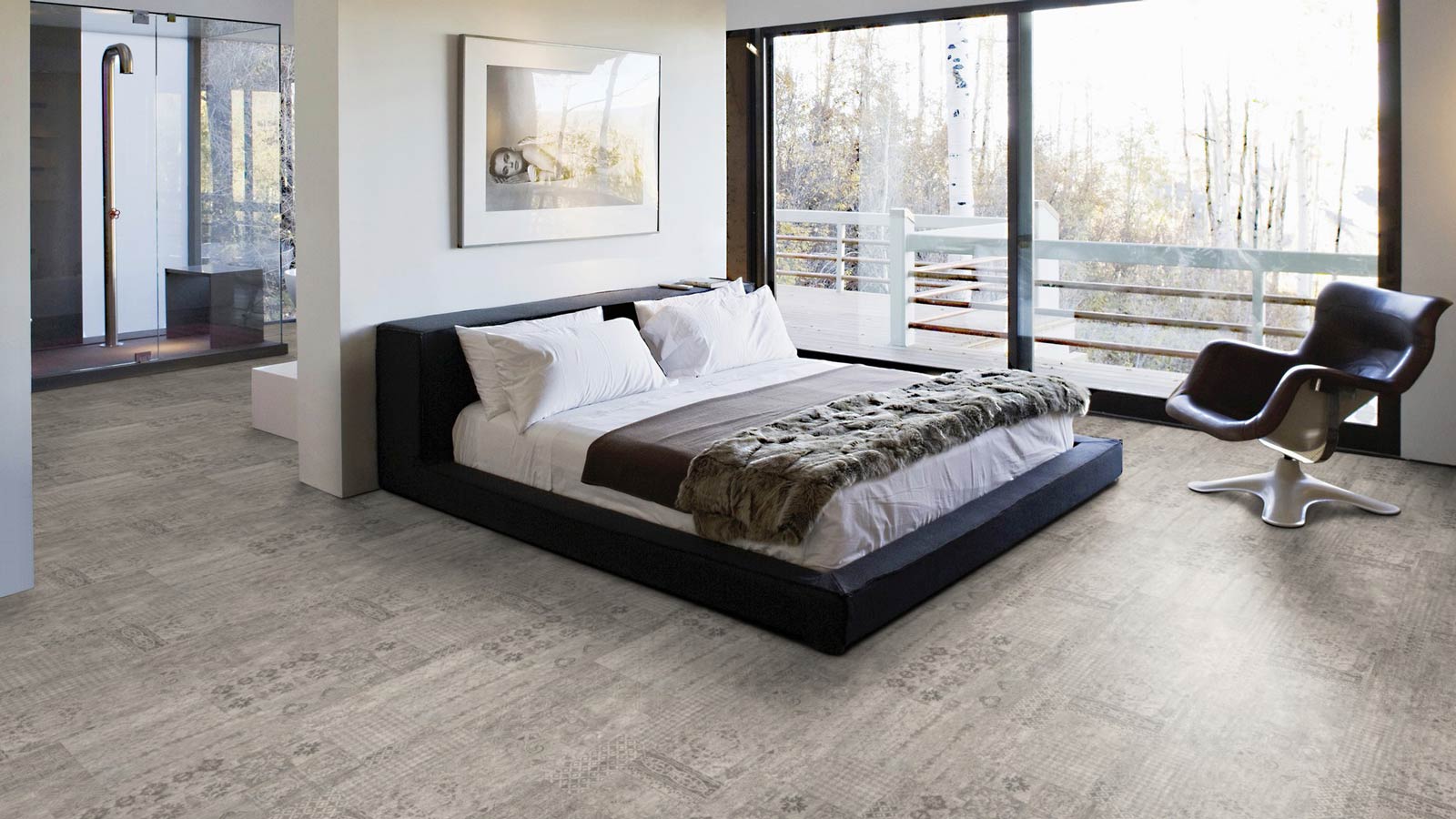 Skaben Bioboden Pro Climate Click 70 STONE Steinfliese Marokko Sand nachhaltige wasserfeste Fliese zum Klicken Raum8