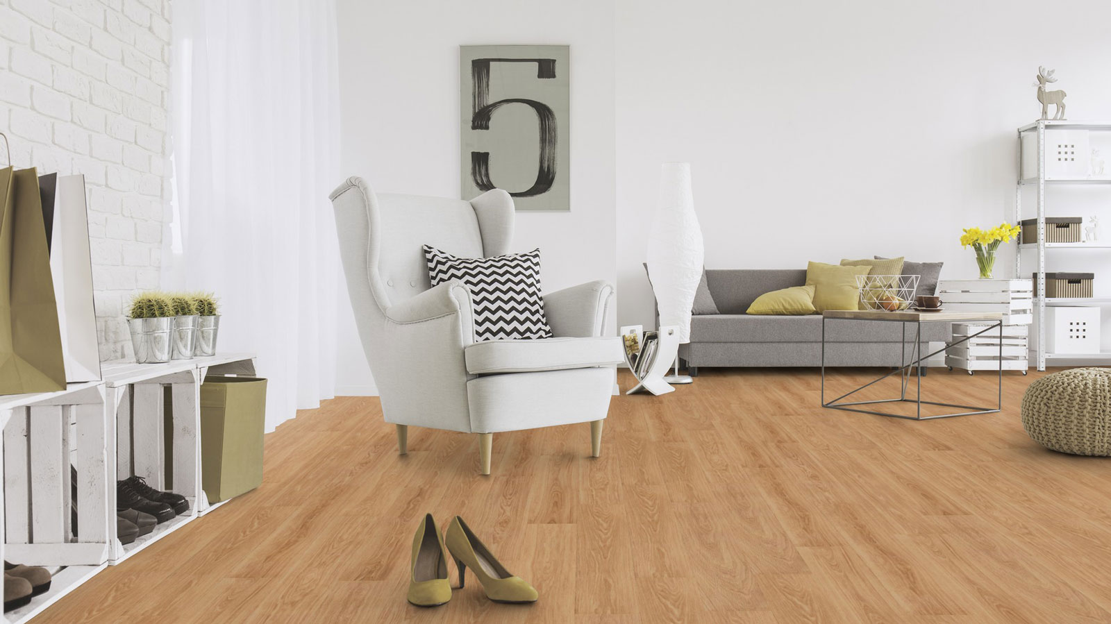 Skaben Bioboden Pro Climate Click 70 WOOD Eiche klassik natürlich nachhaltige wasserfeste Landhausdiele 4V zum Klicken Raum4