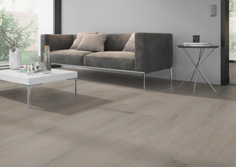 Skaben Design Rhino 55 Chêne Albion greige Real Feel 1 frise 4V à coller main product photo