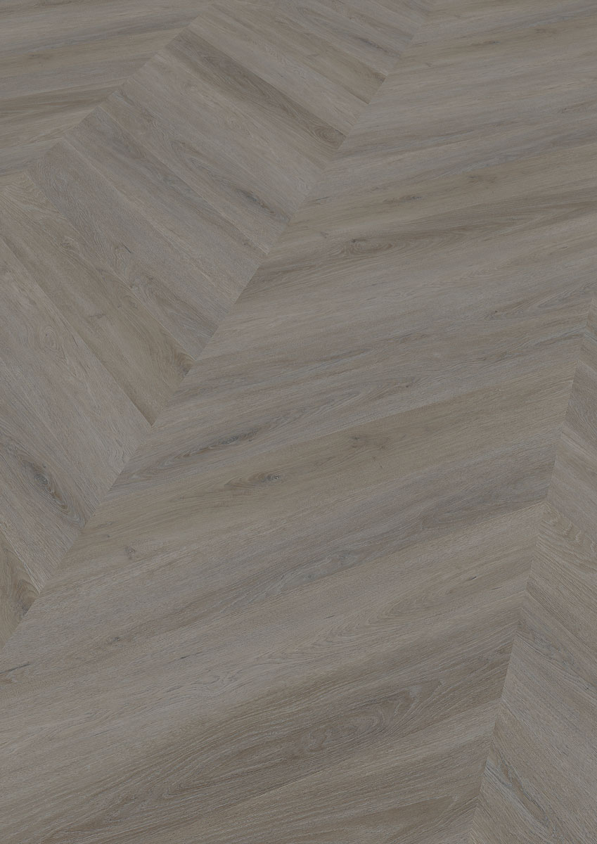 Skaben Design Rhino 55 Albion Eiche taupe Real Feel französisches Fischgrät Chevron zum Kleben Raum1