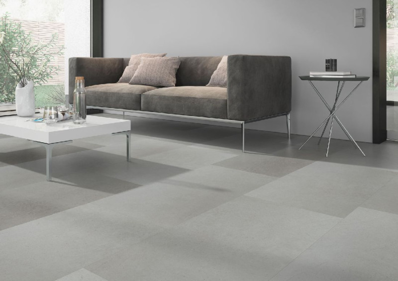 Skaben Suelo de Vinilo Design Rhino 55 Loft gris claro Real Feel Tile 4V para pegar main product photo