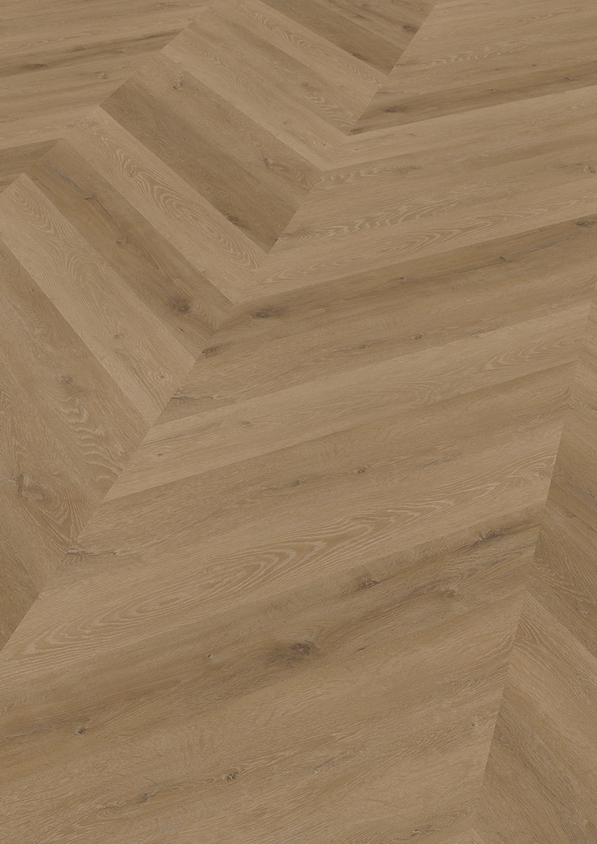 Skaben Design Rhino 55 Milano Eiche gold braun Real Feel französisches Fischgrät Chevron zum Kleben Raum1