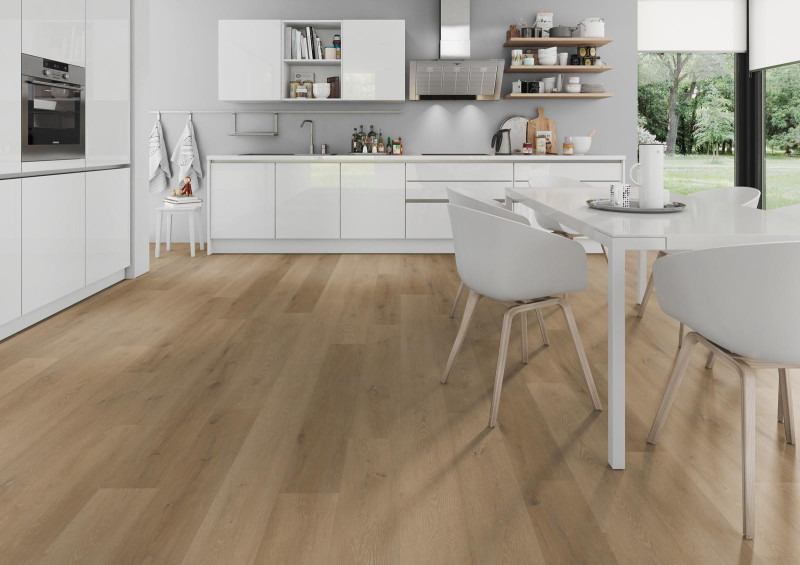 Skaben Suelo de Vinilo Design Rhino 55 Milano Roble marrón dorado Real Feel 1 lama 4V para encolar main product photo