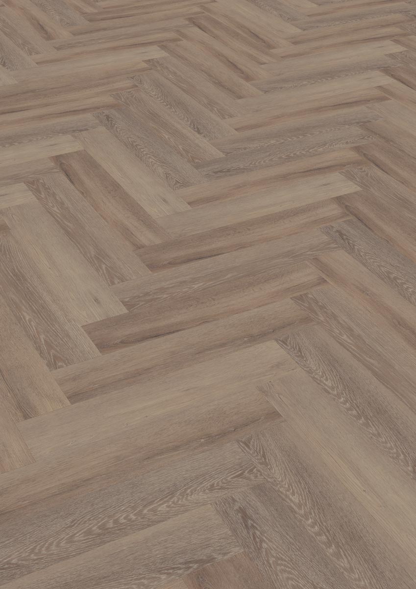 Skaben Design Rhino 55 Scandi Eiche natürlich dunkel Real Feel Fischgrät Herringbone 4V zum Kleben Raum1