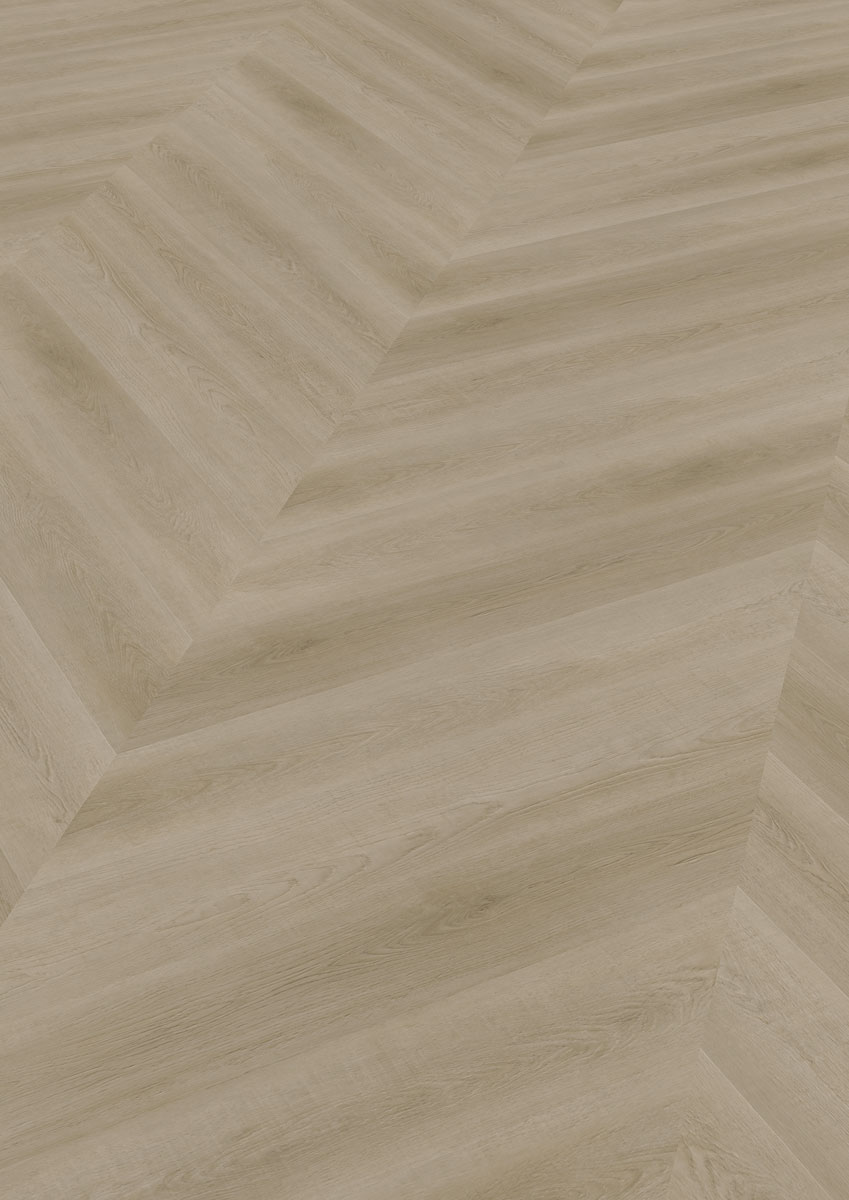 Skaben Design Rhino 55 Townhouse Natur Eiche hell Real Feel französisches Fischgrät Chevron zum Kleben Raum1