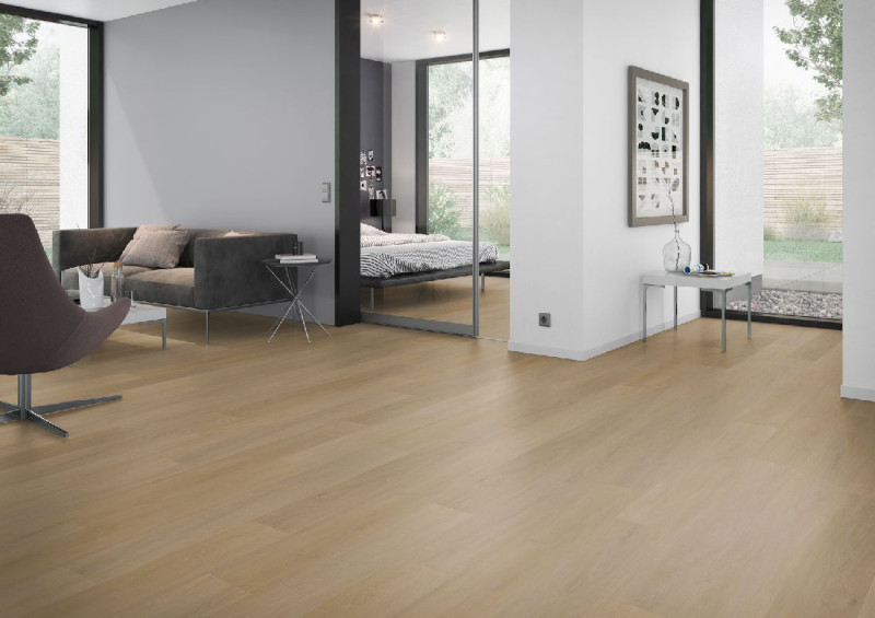 Skaben Vinylboden Design Rhino Click 55 Albion Honigeiche natur Real Feel 1-Stab Landhausdiele 4V Trittschalldämmung main product photo