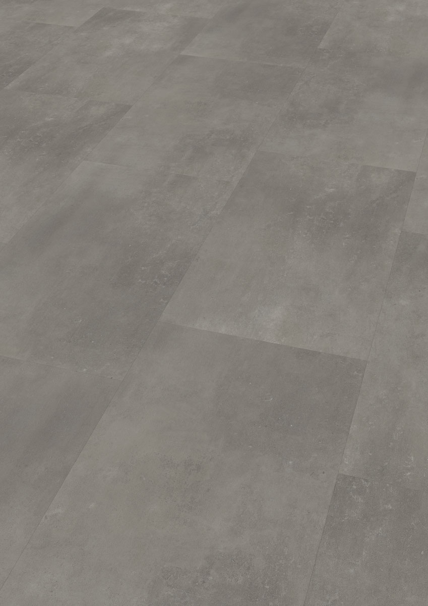 Skaben Design Rhino Click 55 Loft Zement grau Fliese 4V Trittschalldämmung Raum1