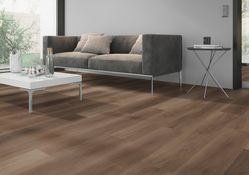 Skaben Suelo de Vinilo Design Rhino Click 55 Nogal Viena natural Real Feel 1 lama 4V de aislamiento acústico al impacto main product photo