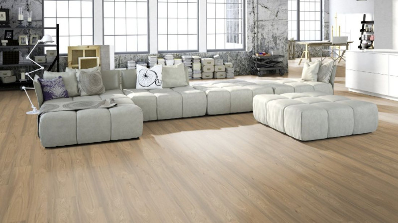 Skaben Vinylboden Design Rhino Click 55 smart Elegante Eiche Natürlich 1-Stab Landhausdiele 4V Trittschalldämmung main product photo