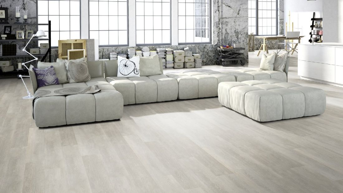 Skaben Design Rhino Click 55 smart Patina Eiche Weiss 1-Stab Landhausdiele 4V Trittschalldämmung Raum6