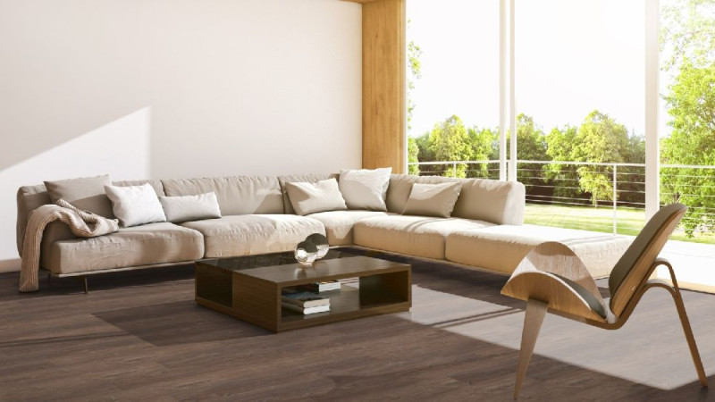 Skaben Suelo de vinilo Design Rhino Click 55 smart Roble Español Marrón Oscuro 1 Lama 4V Impact Sound Insulation main product photo