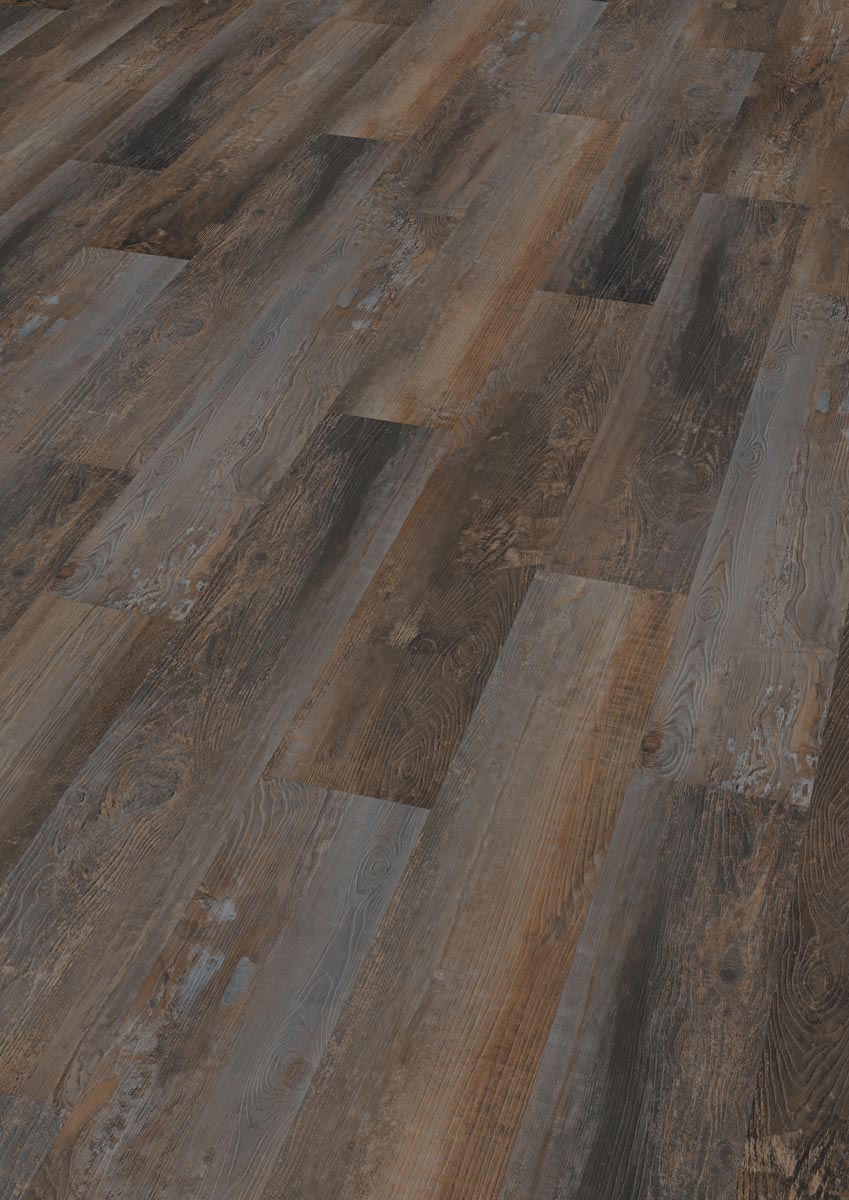 Skaben Design Rhino Click 55 Torino Kiefer braun geräuchert Real Feel 1-Stab Landhausdiele 4V Trittschalldämmung Raum1