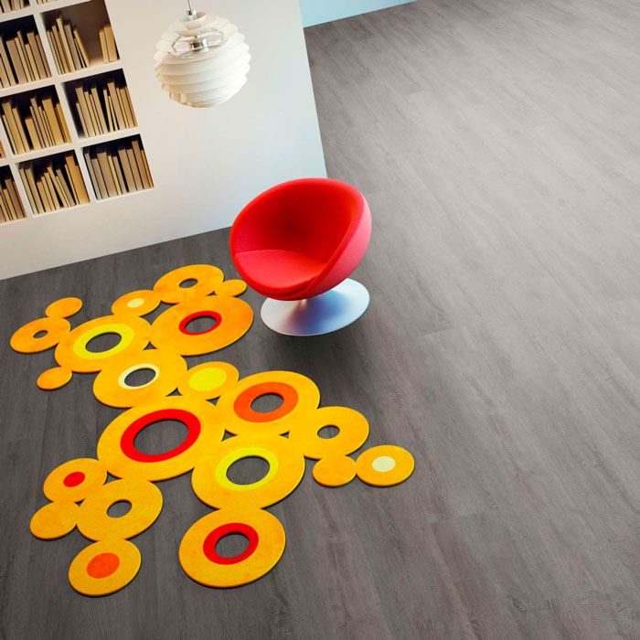 Skaben Design Rhino Klebe Vinylboden Glue-Down 30 XL Eiche Dunkel-Grau Hohenzollern 1-Stab Landhausdiele M4V zum kleben