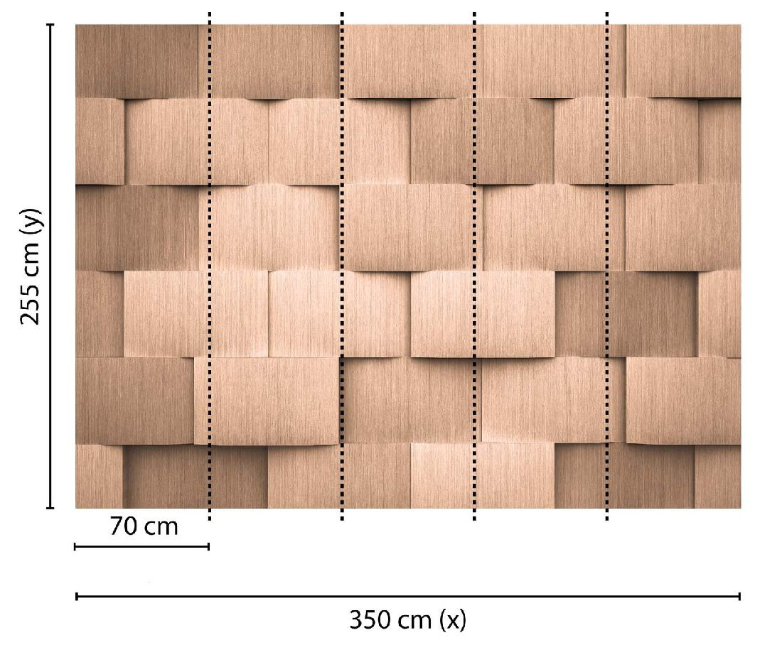 Skaben Fototapete 3D Braun Raum2