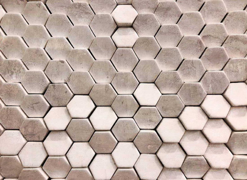 Skaben Wall mural 3D Color - Grey / White | 3D Wallpaper D4278 main product photo