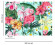 Skaben Fototapete Blumen Flamingo Bunt / Blau Raum2 Skaben Fototapete Blumen Flamingo Bunt / Blau Raum2