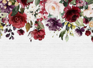 Skaben wallpaper Flowers - colorful / white | flowers, roses, wallpaper