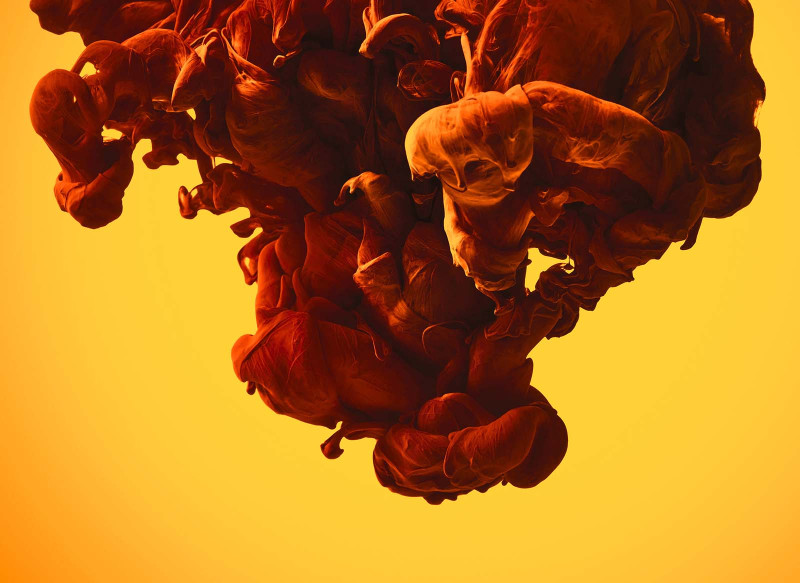 Skaben Wall mural Modern - Orange / Yellow | Modern Wallpaper main product photo