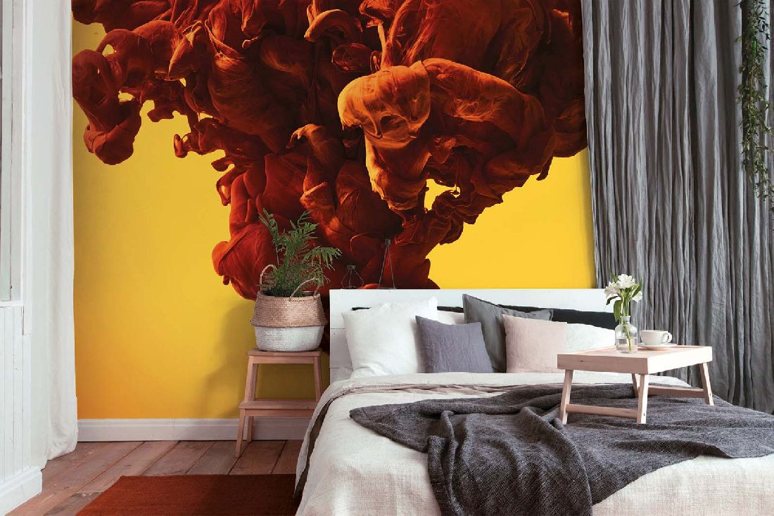 Skaben Fototapete modern Orange / Gelb Raum3