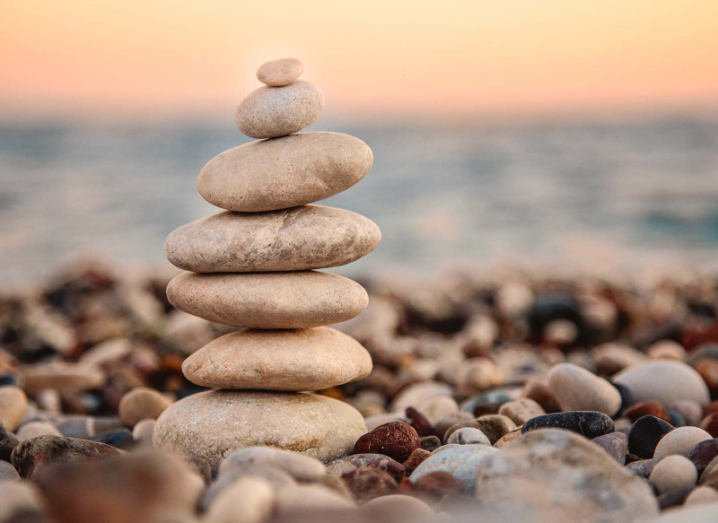 Skaben Wall mural Beach - Grey / Blue | Stone Look, Sea, Beach Wallpaper D2768 main product photo