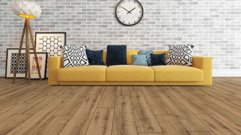 Skaben Laminate Durable Oak Vanilla-brown 1-strip 4V main product photo