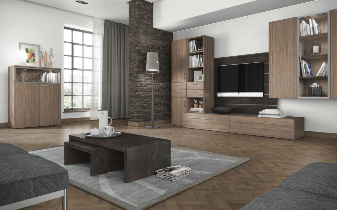 Skaben Laminat Herringbone Eiche Braun Chevron französisches Fischgrät R8