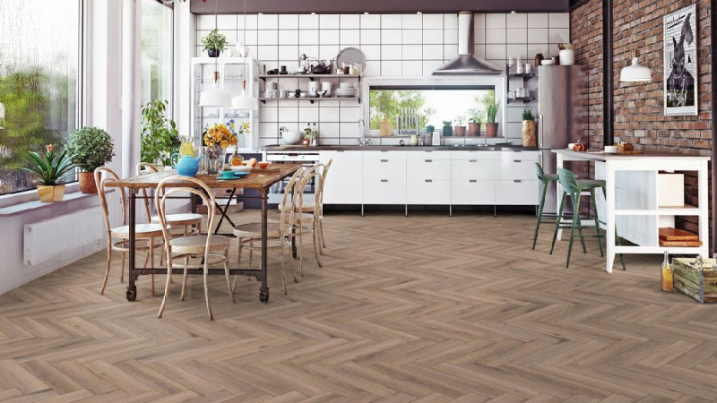 Skaben Laminat Herringbone Eiche Madrid Fischgrät 4V main product photo