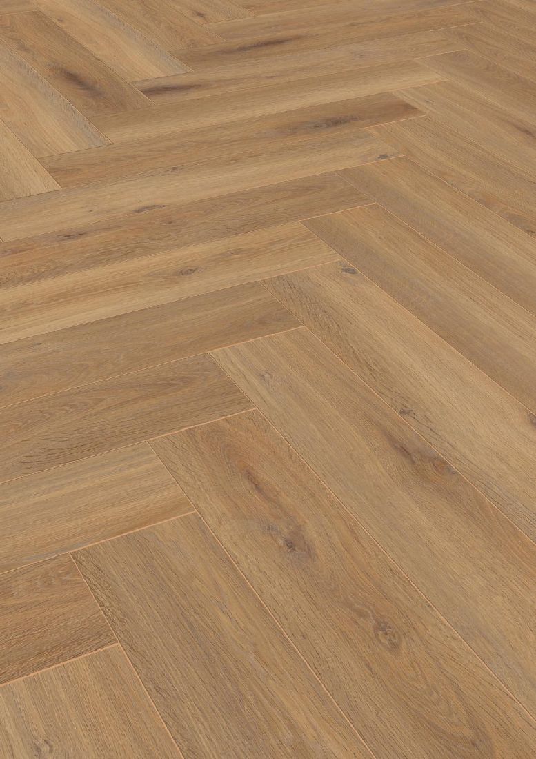 Skaben Laminat Herringbone Eiche Pontevedra Fischgrät 4V Raum1