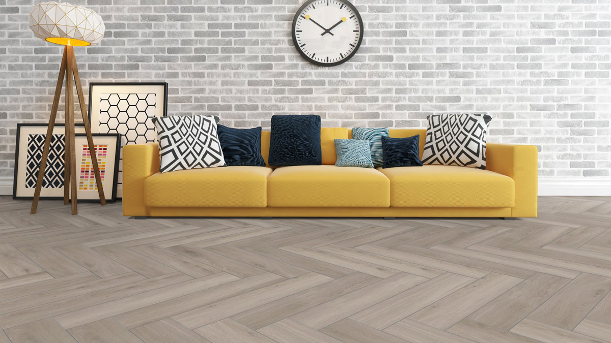 Skaben Laminat Herringbone Eiche Sevilla Fischgrät 4V Raum8