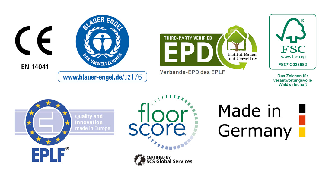 Skaben Laminat XXL Plus Sahara Eiche 1-Stab Landhausdiele 4V Zertifikate