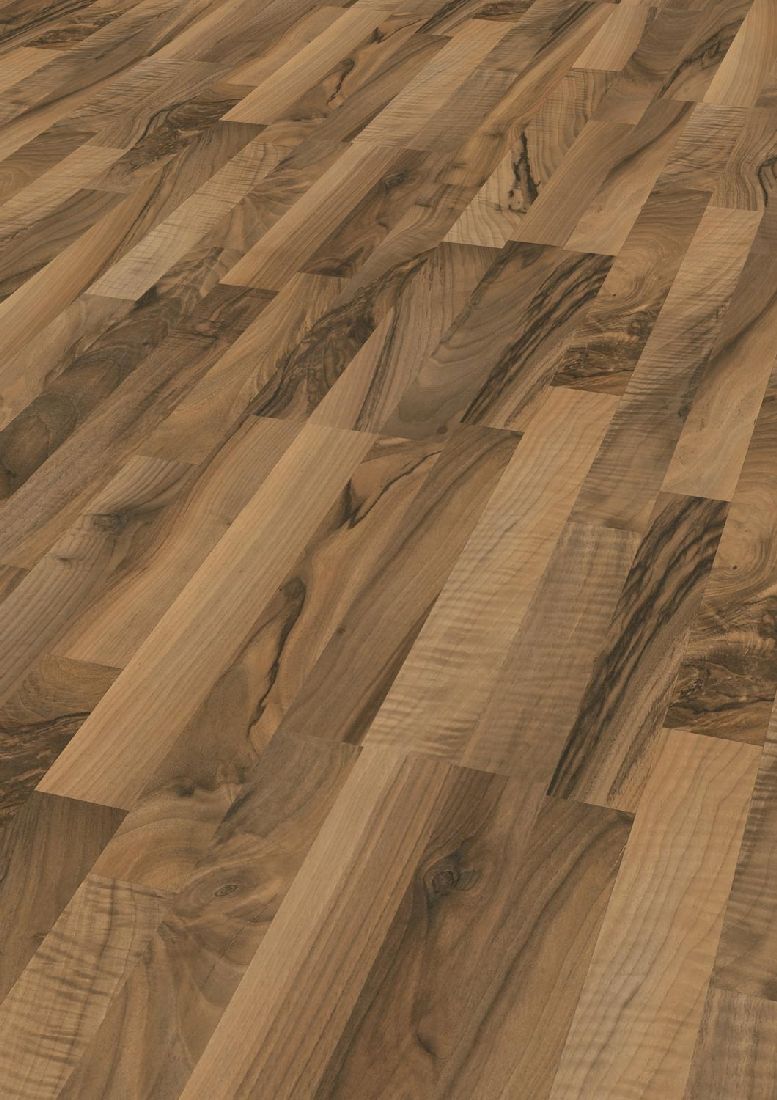 Skaben Laminat Lofty 7 Ticino Walnuss 3-Stab Schiffsboden Flächenbild 1
