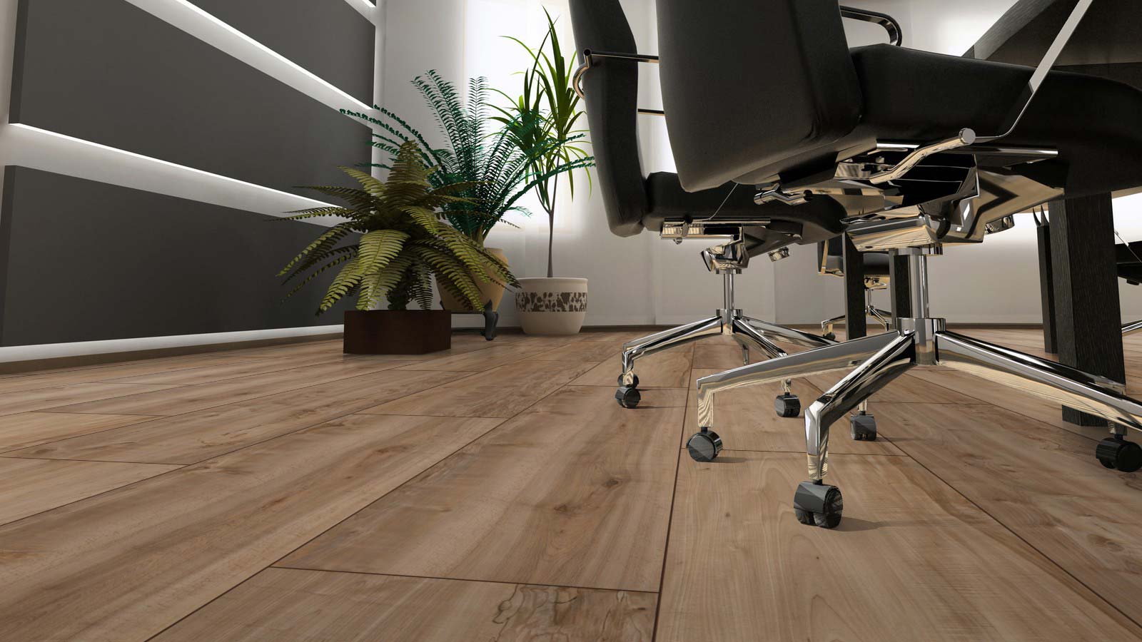 Skaben Laminat XXL Plus Sahara Eiche 1-Stab Landhausdiele 4V Raum4