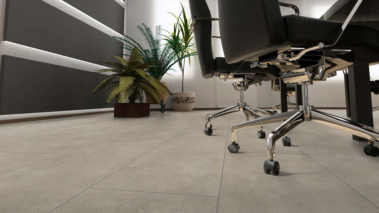 Skaben Laminat XXL Plus Stein Beige Fliesenoptik M4V Raum4