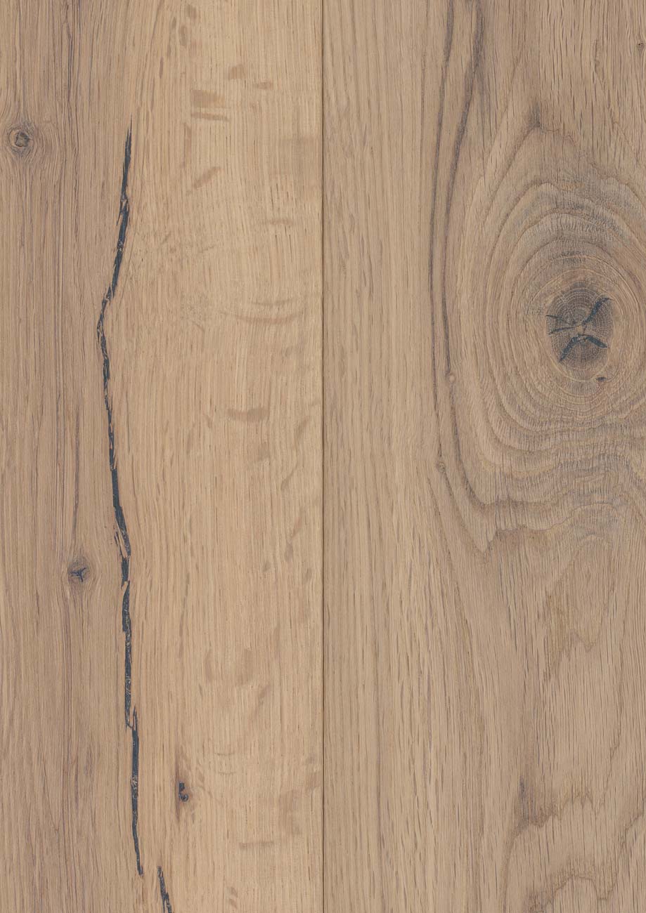 Skaben Parkett Aktionsware Eiche Rustikal weiß astig geölt 1-Stab Landhausdiele 4V R3