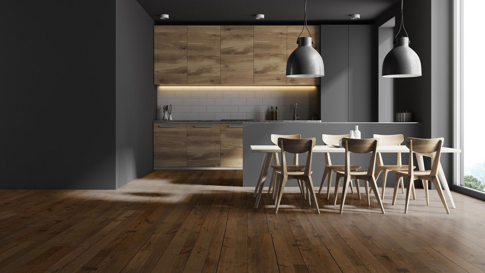 Skaben Parkett Bremen Antique Eiche Rustikal, antik schwarze Längsrisse, Schwalbenschwanztechnik geölt Landhausdiele 4mm 4VM Raum5