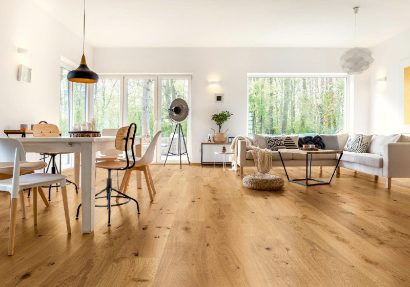 Skaben Parquet Bremen Oak Knotty Brushed Oiled 1-strip XL 4mm 4V main product photo